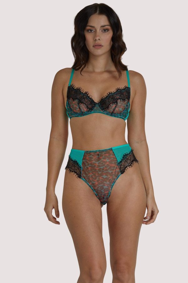 Harlow Leopard Multi High Waist Brief Online now