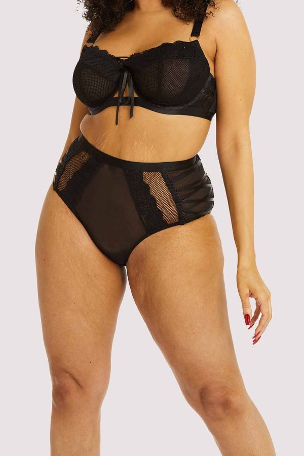 Ericka Black High Waist Brief Fashion