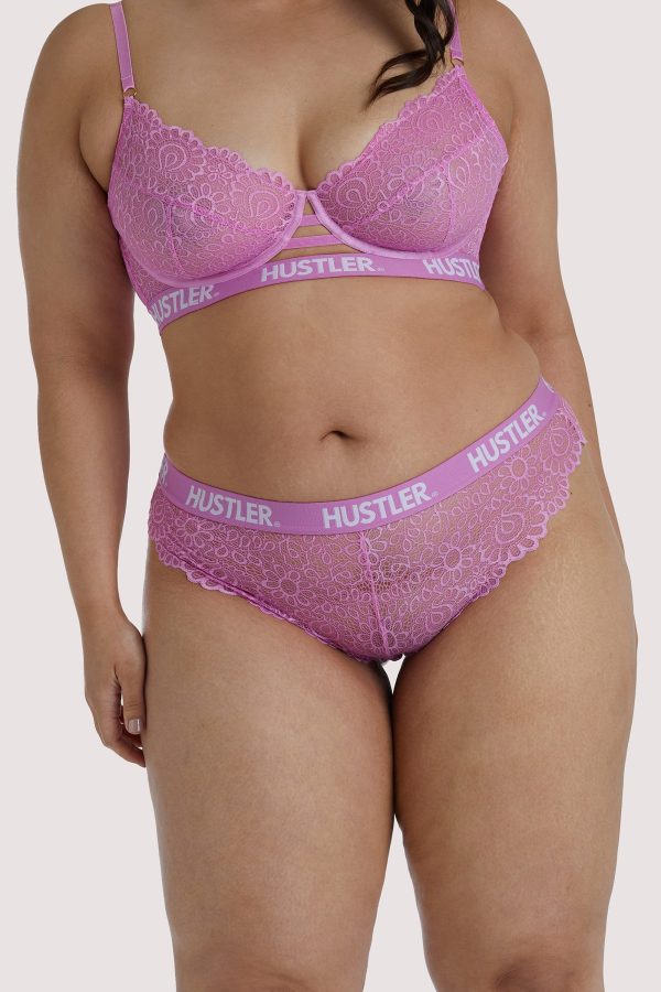 Branded Pink Curve Lace Brief Discount