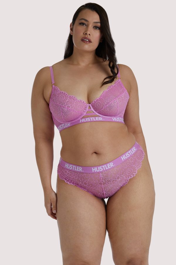 Branded Pink Curve Lace Brief Discount