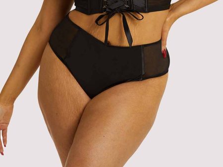 Aysha Black High Waisted Brief Cheap