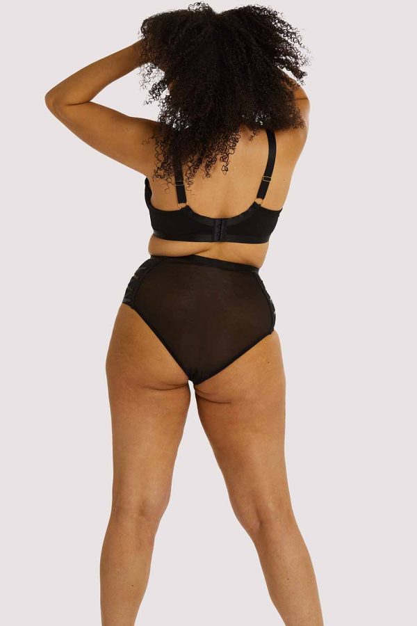 Ericka Black High Waist Brief Fashion