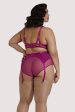 Madame X Magenta Curve Suspender Belt Sale