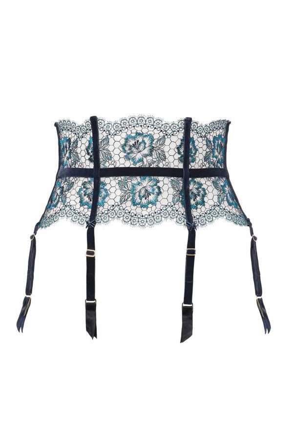 Dita Von Teese Evelina Navy Suspender Cheap