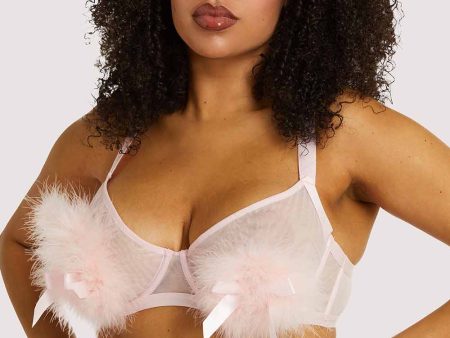 Marina Pink Feather Bra Supply