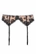 Evie Black & Peach Suspender Hot on Sale