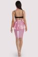 Pink Latex Peplum Ring Skirt For Discount