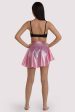 Pink Latex Flippy Skirt For Discount