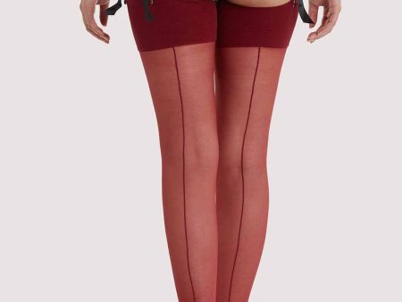 Seamed Stockings Merlot US 4 - 18 Supply