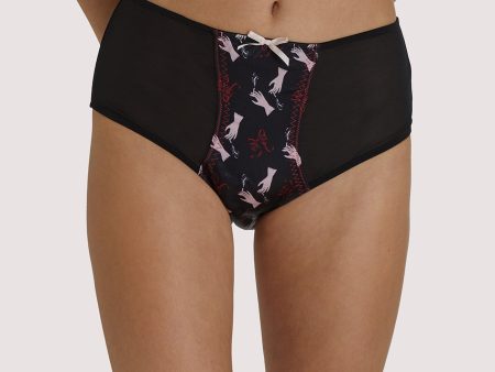 Blaze Smoking Printed High Waist Brief For Cheap