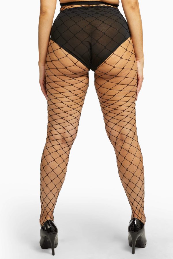 Fence Net Tights - Black US 4 - 18 Online