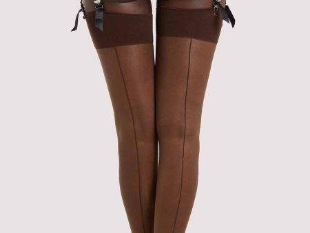 Seamed Stocking Dark Nude US 4 - 18 Online Sale