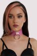 Bettie Page Pink Latex Ring Choker For Sale