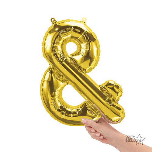 16 inch AMPERSAND - GOLD (AIR-FILL ONLY) Online now