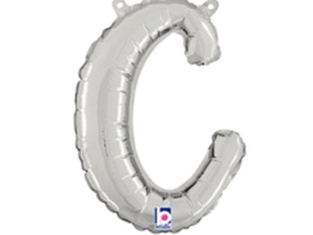 14 inch SCRIPT LETTER C - SILVER (AIR-FILL ONLY) Discount