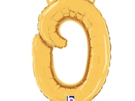 14 inch SCRIPT LETTER O - GOLD (AIR-FILL ONLY) Hot on Sale