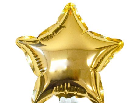 6 inch SELF-INFLATING STAR - GOLD For Cheap