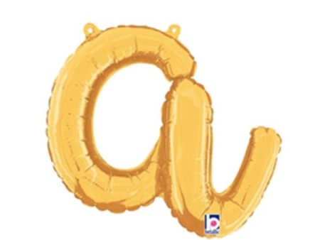 14 inch SCRIPT LETTER A - GOLD (AIR-FILL ONLY) Cheap