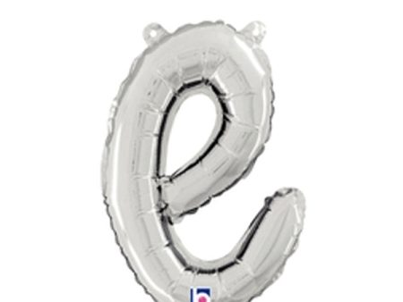 14 inch SCRIPT LETTER E - SILVER (AIR-FILL ONLY) Online Sale