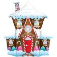 37 inch DECORATED GINGERBREAD HOUSE For Sale