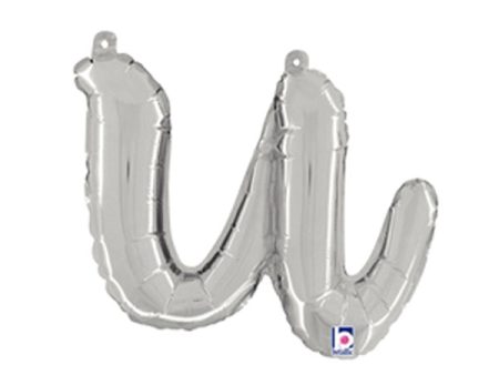 14 inch SCRIPT LETTER U - SILVER (AIR-FILL ONLY) Online Sale