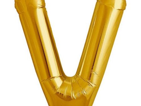 34 inch LETTER V - NORTHSTAR - GOLD Supply