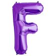 34 inch LETTER F - NORTHSTAR - PURPLE Discount