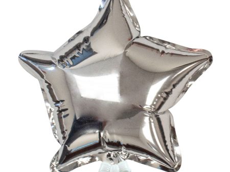 6 inch SELF-INFLATING STAR - SILVER Discount