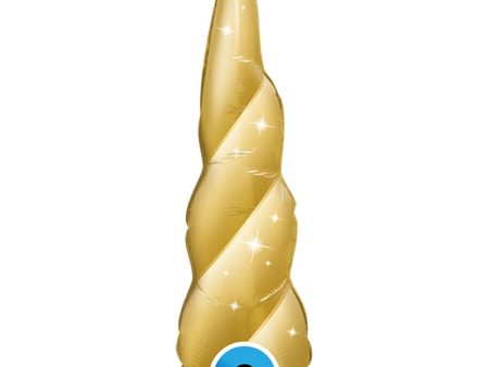 14 inch GOLDEN UNICORN HORN (AIR-FILL ONLY) Online Sale