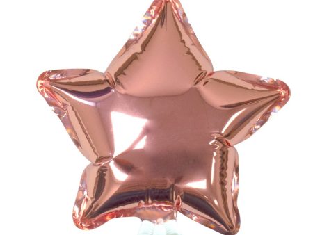 6 inch SELF-INFLATING STAR - ROSE GOLD on Sale