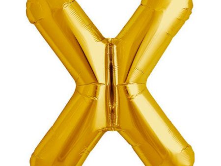 34 inch LETTER X - NORTHSTAR - GOLD Sale