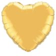 36 inch HEART - METALLIC GOLD on Sale