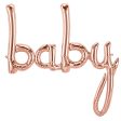 46 inch BABY SCRIPT - ROSE GOLD (AIR-FILL ONLY) Online Sale