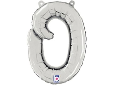 14 inch SCRIPT LETTER O - SILVER (AIR-FILL ONLY) on Sale