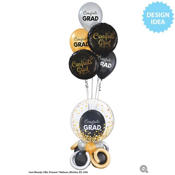 18 inch CONGRATS GRAD GOLD DOODLES Online