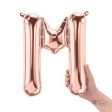 16 inch LETTER M - NORTHSTAR - ROSE GOLD (AIR-FILL ONLY) Fashion