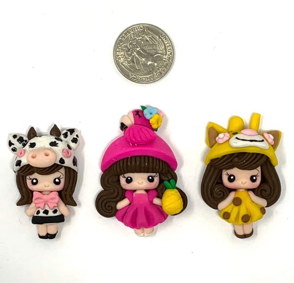 Handmade Clay Doll - Animal girls Sale