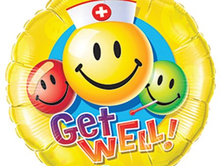 9 inch GET WELL SMILEY FACES For Discount