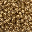 12 mm Acrylic Beads - Rhinestone Light Gold Cheap