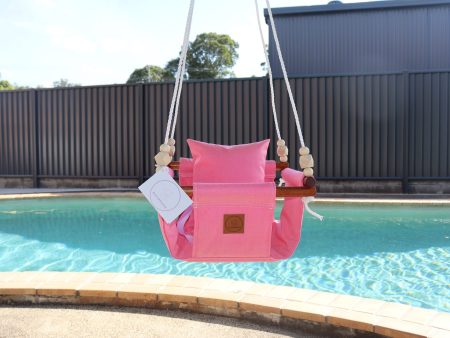 Rosie Pink Waterproof Canvas - Baby Swing Online Sale