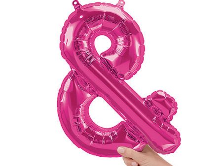 16 inch AMPERSAND - MAGENTA (AIR-FILL ONLY) Online now