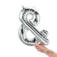 16 inch AMPERSAND - SILVER (AIRFILL ONLY) Online Hot Sale