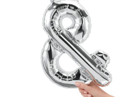 16 inch AMPERSAND - SILVER (AIRFILL ONLY) Online Hot Sale