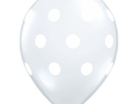 11 inch BIG POLKA DOTS - DIAMOND CLEAR Sale