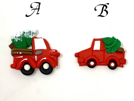 Handmade Clay Doll - Christmas truck on Sale