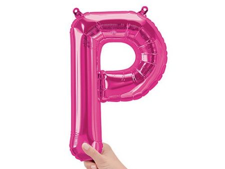 16 inch LETTER P - NORTHSTAR - MAGENTA (AIR-FILL ONLY) on Sale