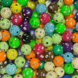 12 mm Acrylic Beads - Rhinestone Dot Mix Sale