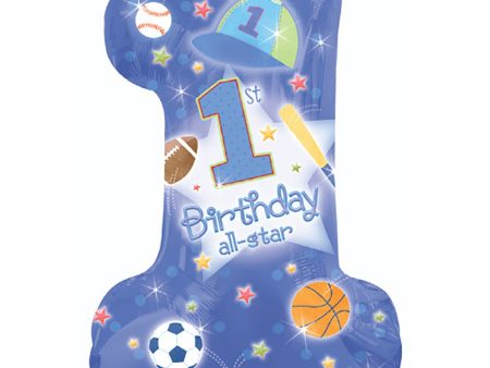 28 inch 1ST BIRTHDAY ALL-STAR BOY For Cheap