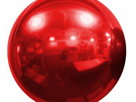 10 inch MIRROR BALLOON - RED For Cheap