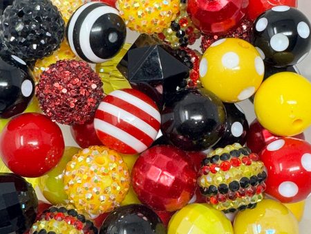 20mm Acrylic Beads -  Magical Mouse Mix Fashion